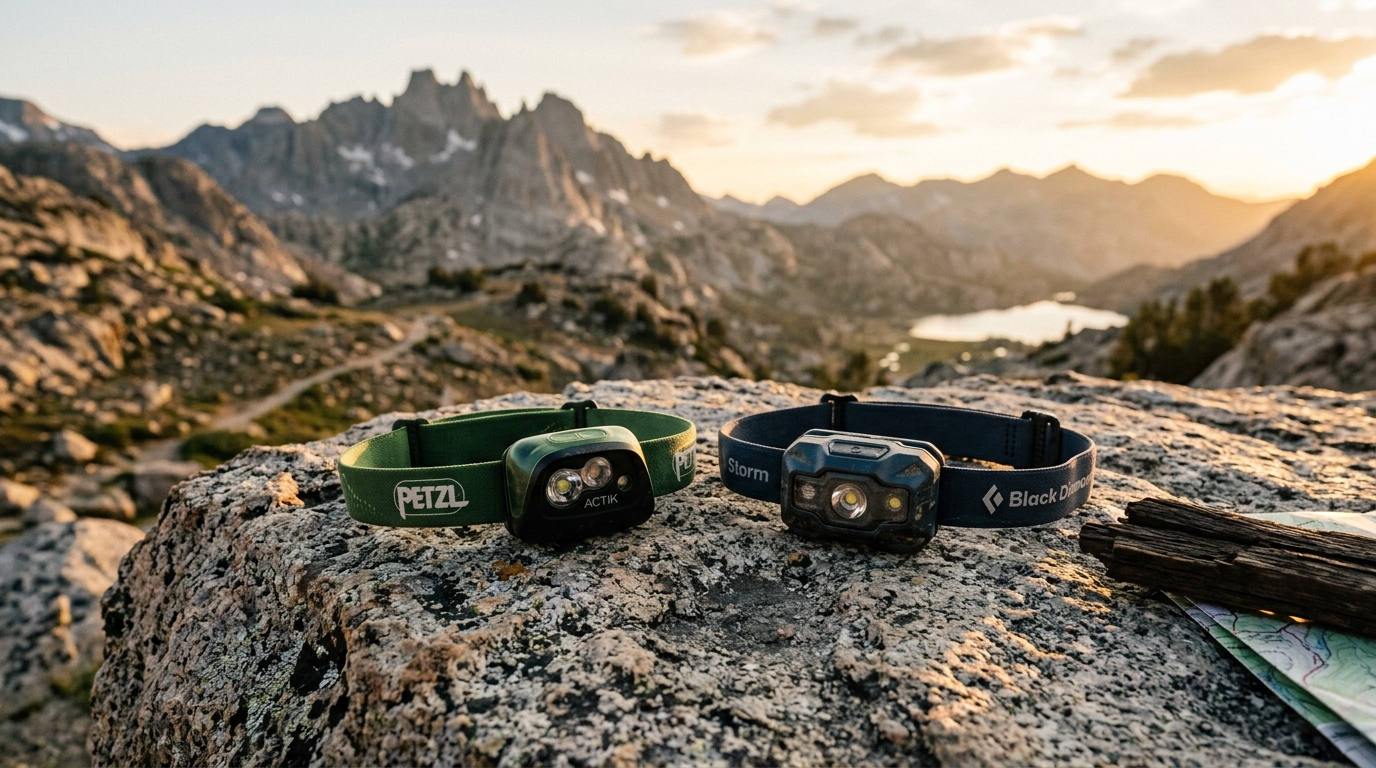 PETZL ACTIK CORE vs BLACK DIAMOND Storm 500-R Rechargeable Headlamp Comparison