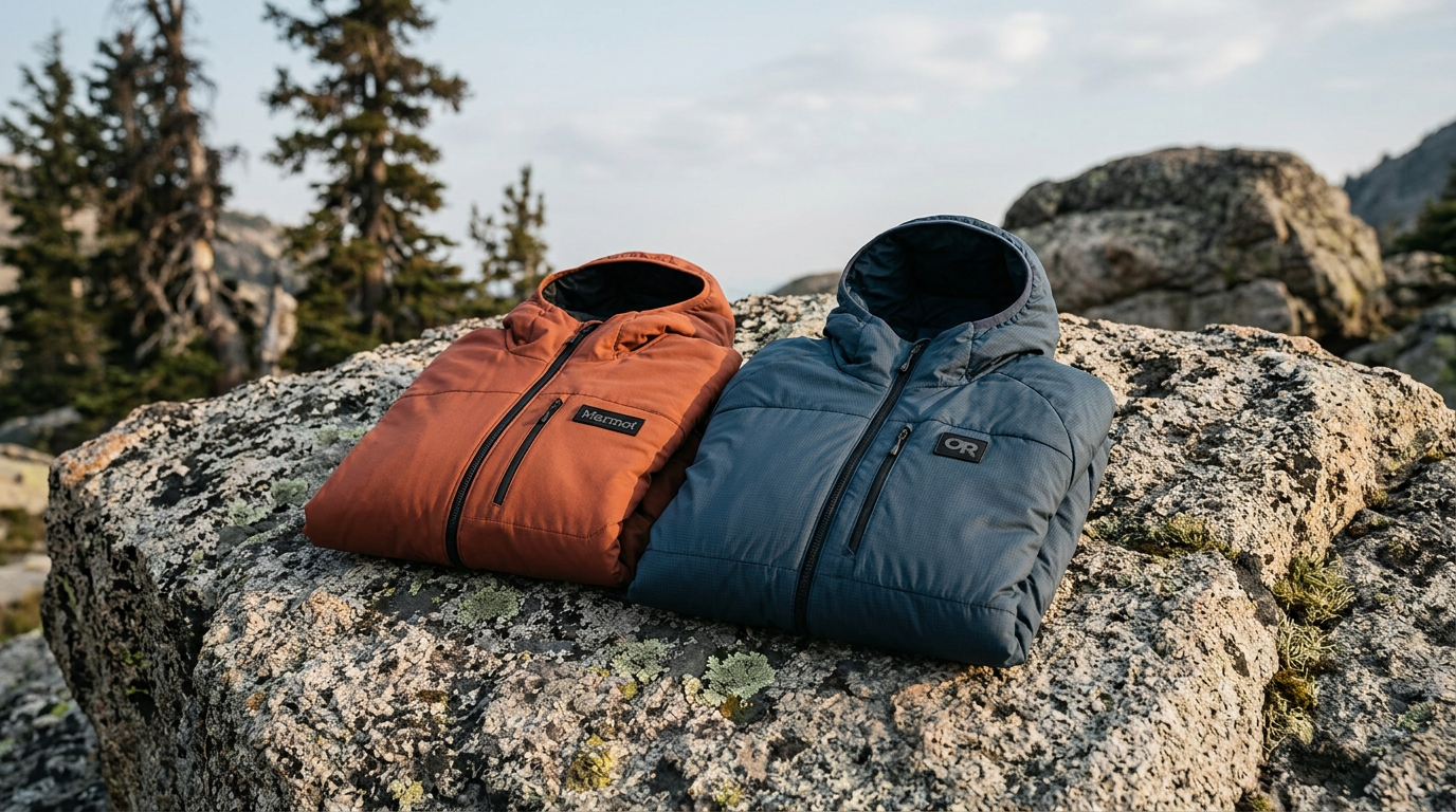 Marmot Women's Echo Featherless Jacket vs Outdoor Research Women's Helium Insulated Hoodie: Which Lightweight Insulation Layer Wins?