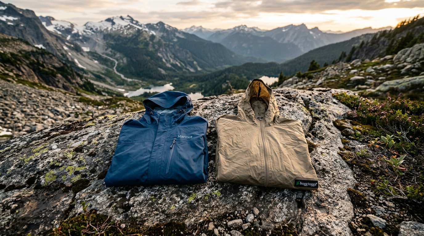 MARMOT Women's Precip Eco Waterproof Rain Jacket vs FROGG TOGGS Men's Ultra-Lite2 2-Layer Waterproof Breathable Rain Suit