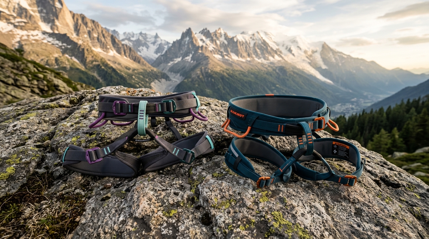 BLACK DIAMOND Momentum vs Mammut Comfort Fast Adjust Climbing Harness