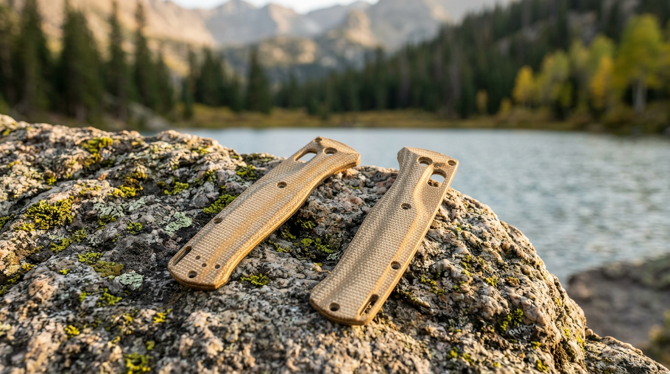 2Pcs Custom Micarta Handles for Benchmade Bugout 535 Review